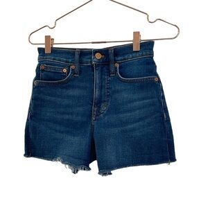 Madewell high-rise denim shorts dark wash. Size 23. NWOT